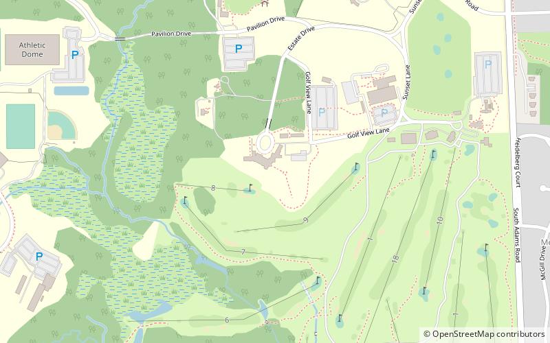 Meadow Brook Hall location map