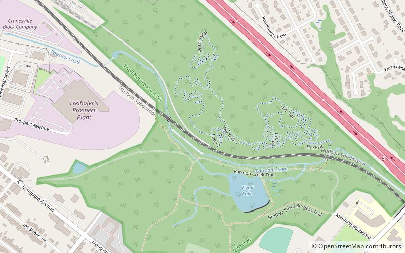 Tivoli Nature Preserve location map