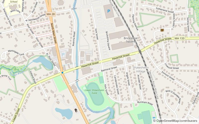 Shawsheen Village Historic District location map