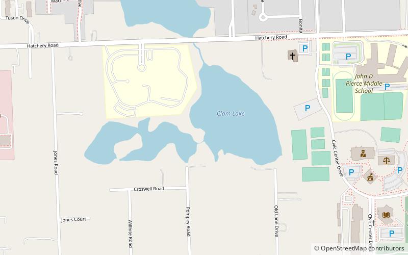 clam lake detroit location map