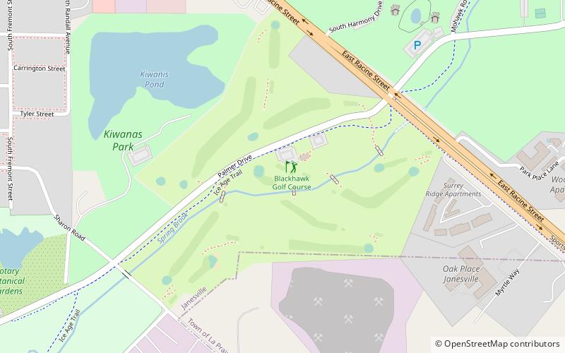 Blackhawk Golf Course - Janesville location map