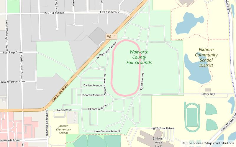 Walworth County Fairgrounds location map