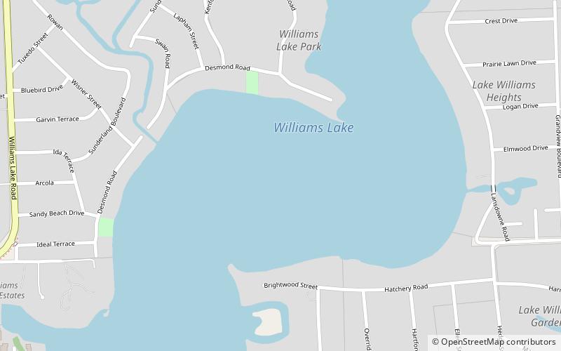 williams lake detroit location map