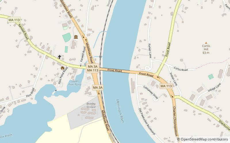 Tyngsborough Bridge location map