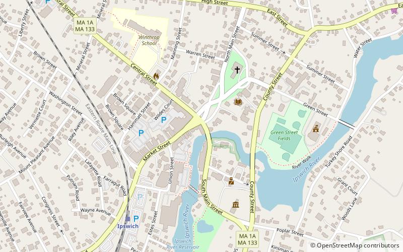 Choate Bridge location map