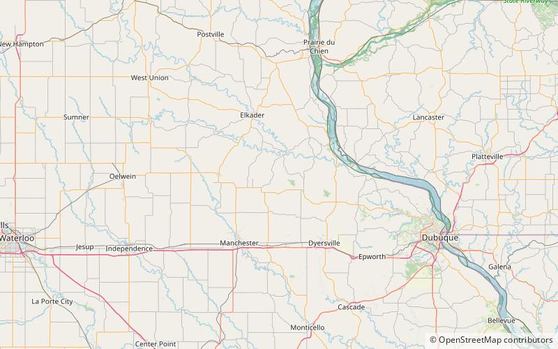 Driftless Area National Wildlife Refuge location map