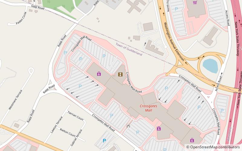 crossgates mall albany location map