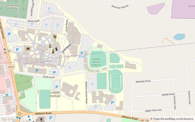 Joseph L. Bruno Stadium location map