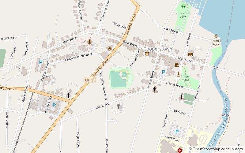 Doubleday Field location map