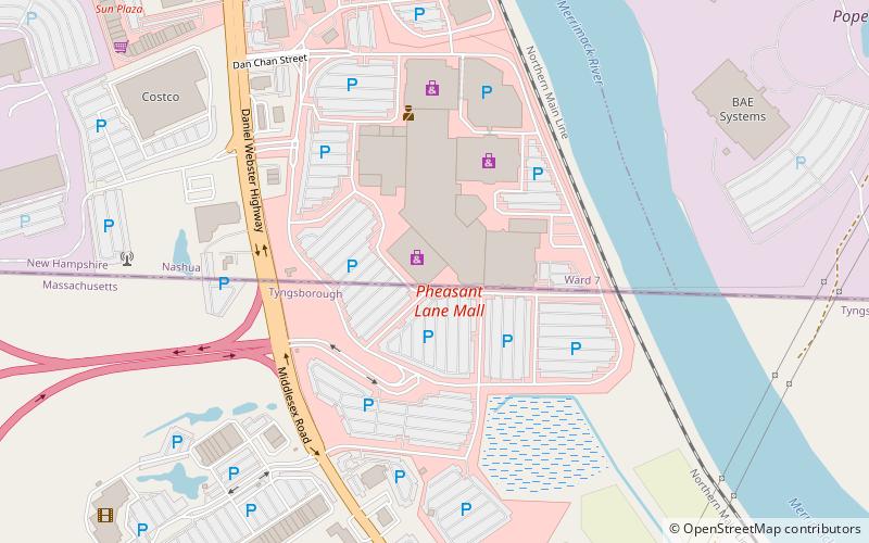 Pheasant Lane Mall location map