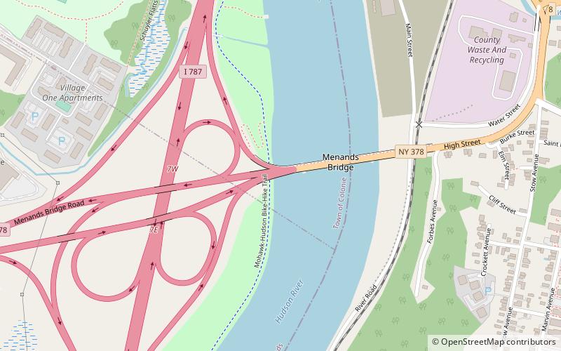 Menands Bridge location map