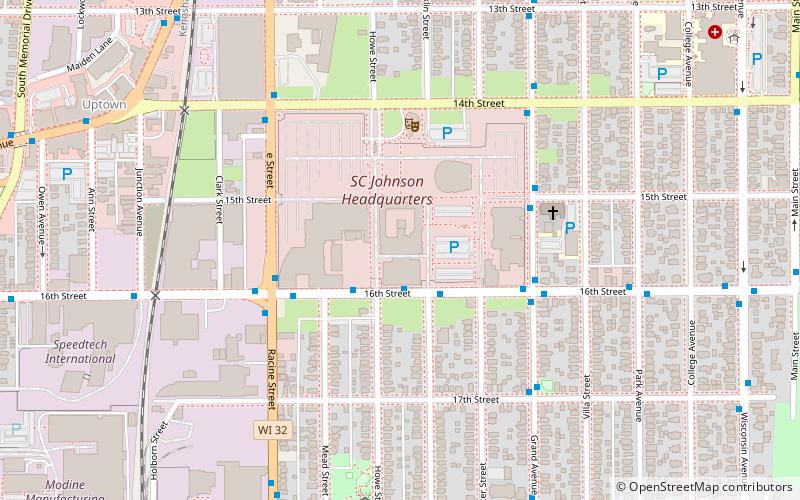 Johnson Wax Headquarters location map