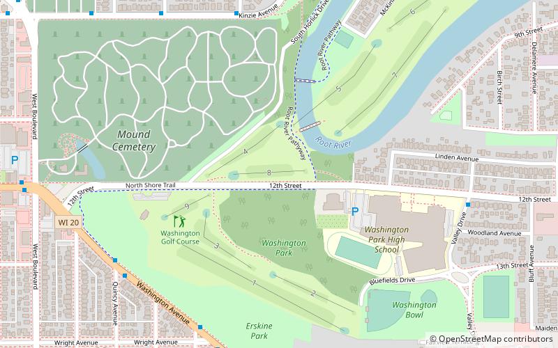 Washington Park location map