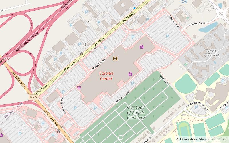 Colonie Center location map
