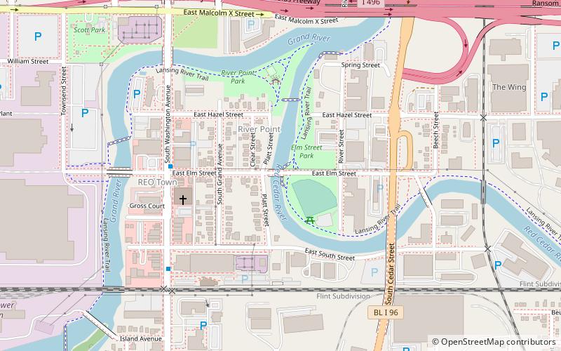 East Elm Street location map