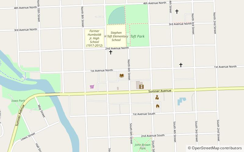 Humboldt Public Library location map