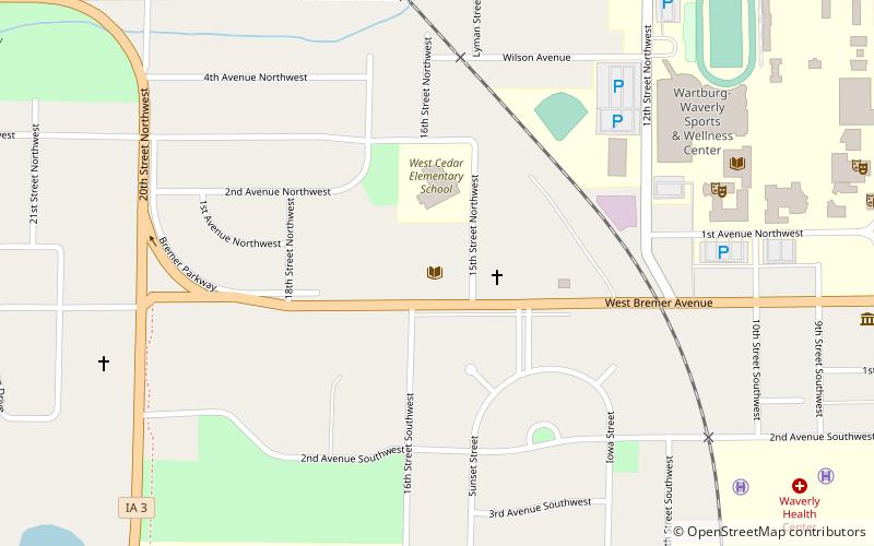 Waverly Public Library location map