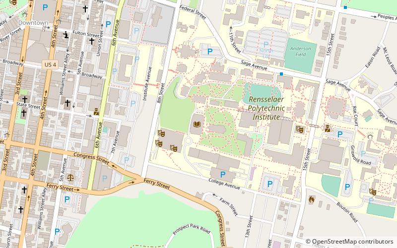 Folsom Library location map