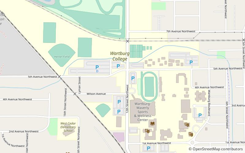 Wartburg College location map