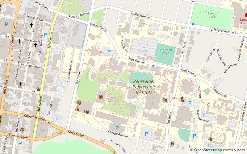 West Hall location map