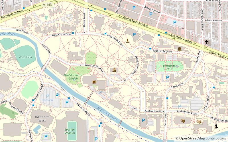 Michigan State University Museum location map