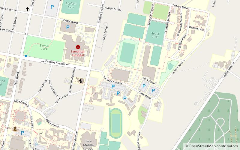 Houston Field House location map