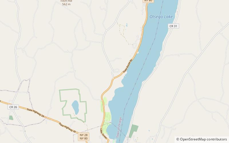 Leatherstocking Falls location map