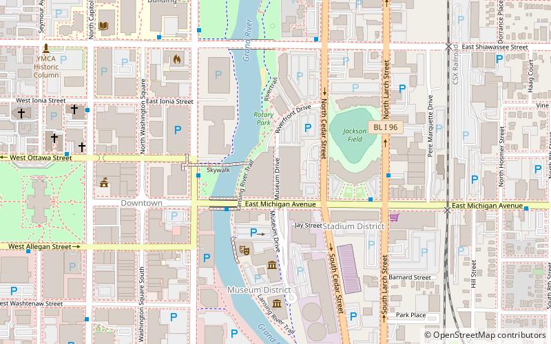 Lansing Center location map