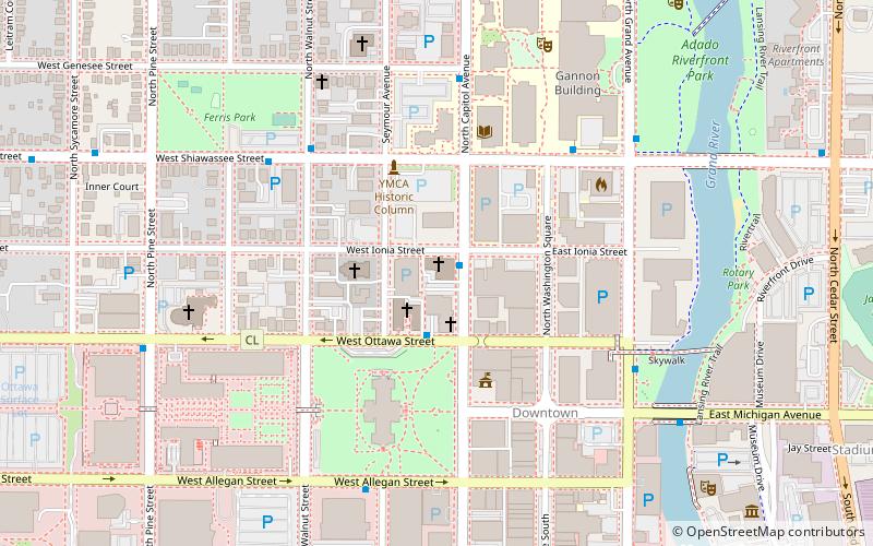 First Baptist Church location map