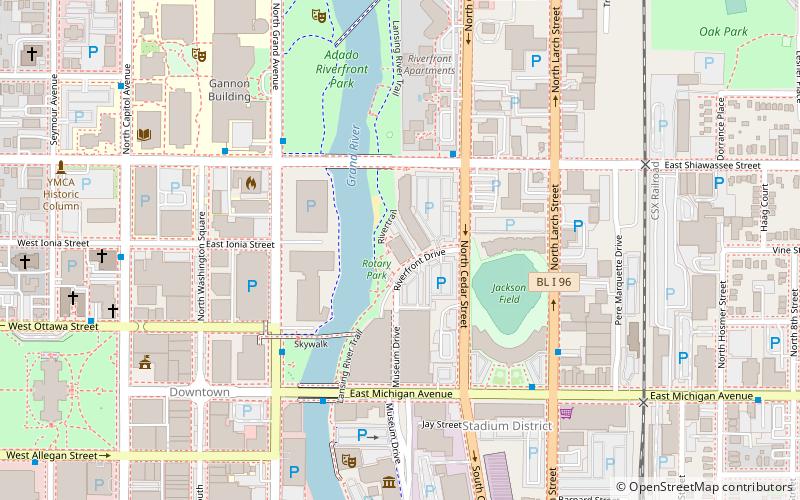 Lansing City Market location map