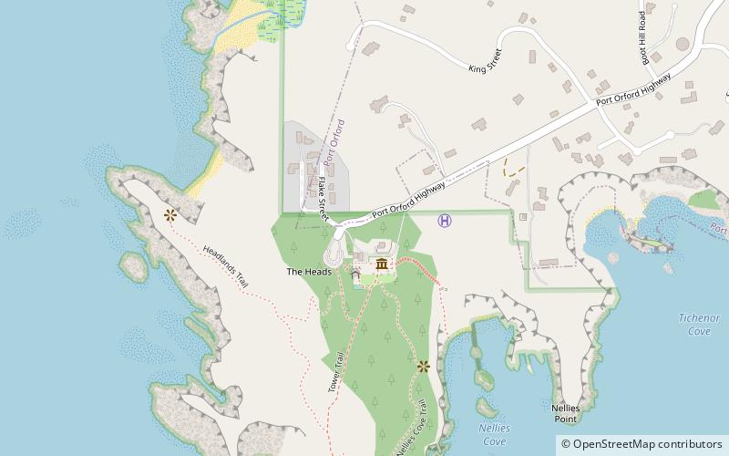 Parc d'État de Port Orford Heads location map
