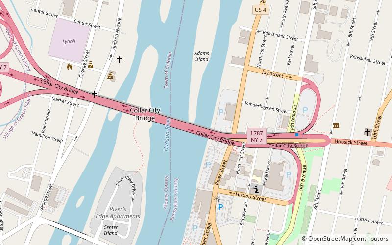 Collar City Bridge location map