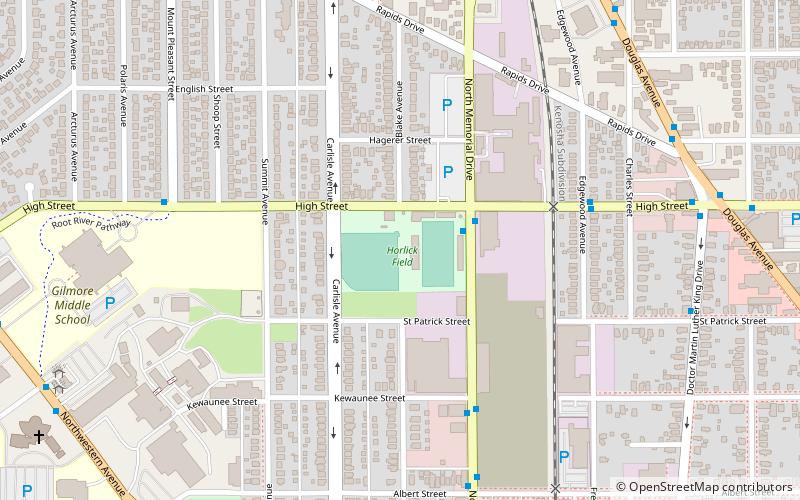 Horlick Field location map