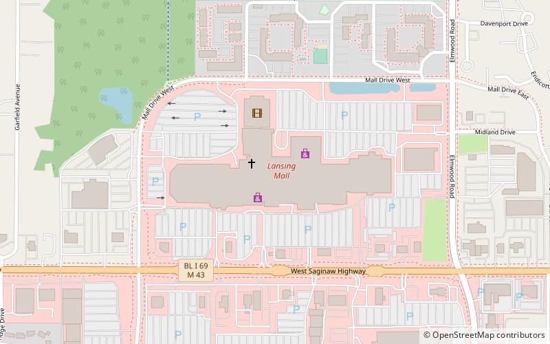 Lansing Mall location map