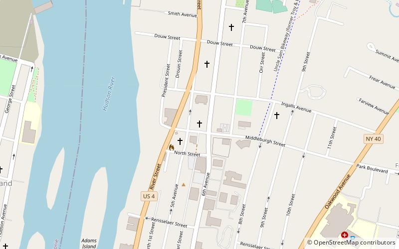 kosciol episkopalny sw barnaby troy location map