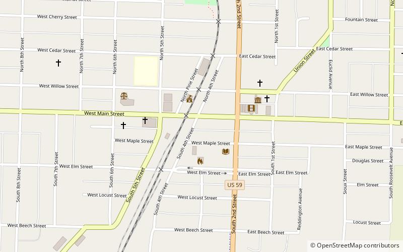 Lewis Hotel location map