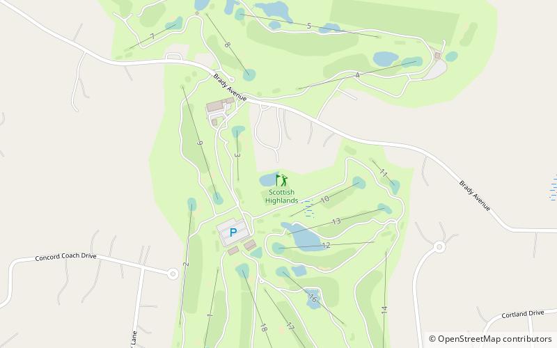 Campbell's Scottish Highlands Golf Course location map