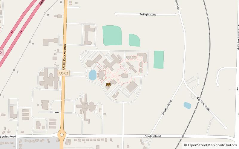 Hilbert College location map