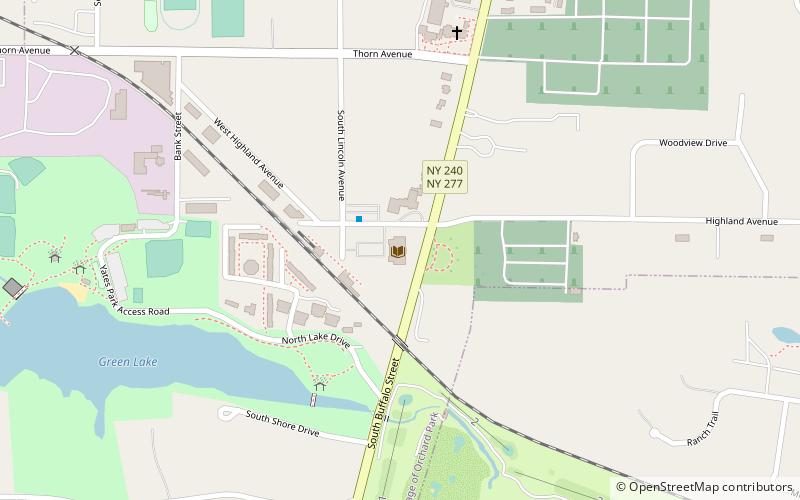 Orchard Park Public Library location map