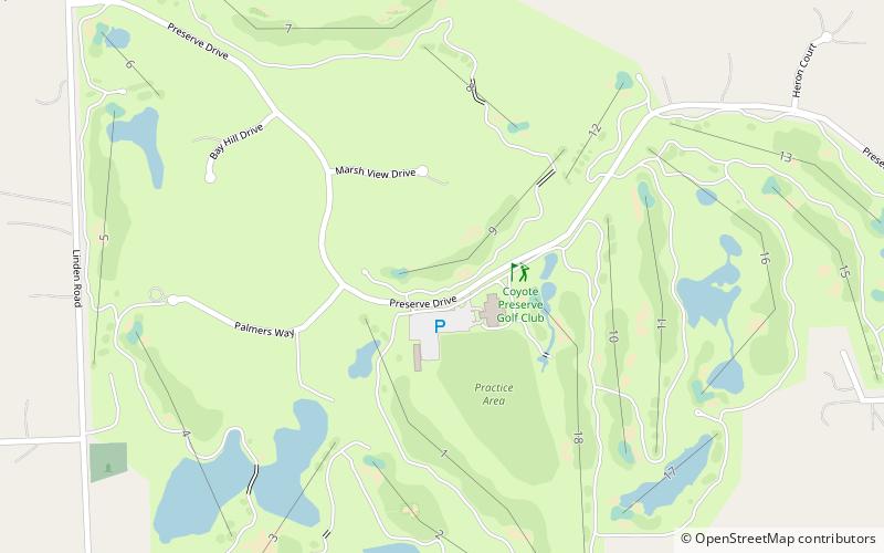 Coyote Preserve Golf Club location map