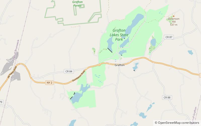 Grafton Lakes State Park location map