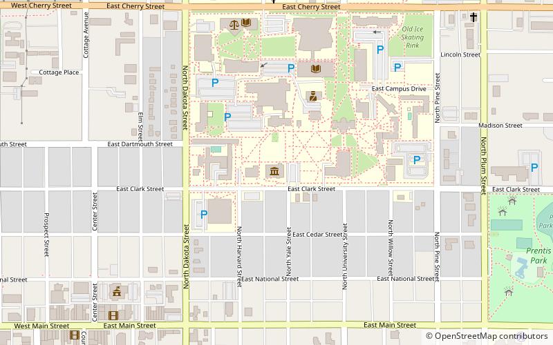 National Music Museum location map