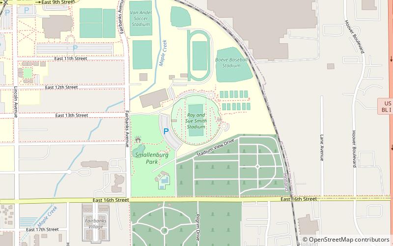 Holland Municipal Stadium location map