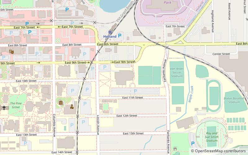 DeVos Fieldhouse location map