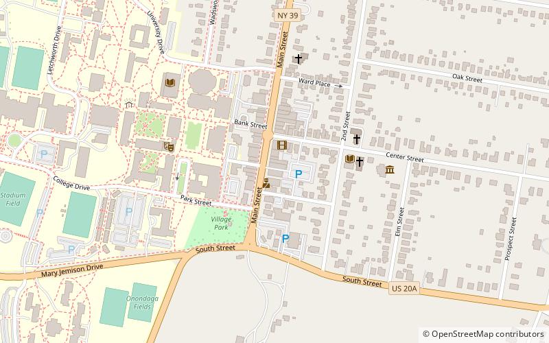 Geneseo Historic District location map