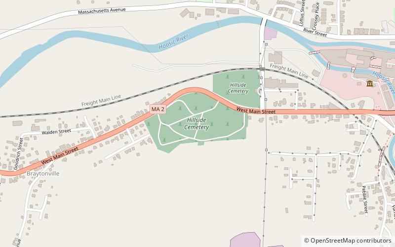 Hillside Cemetery location map