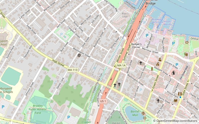 Newburyport Historic District location map