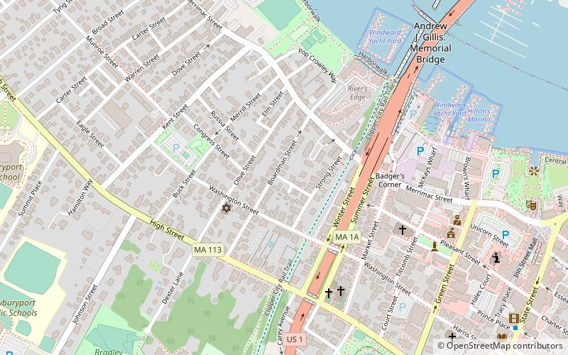 Newburyport Public Library location map