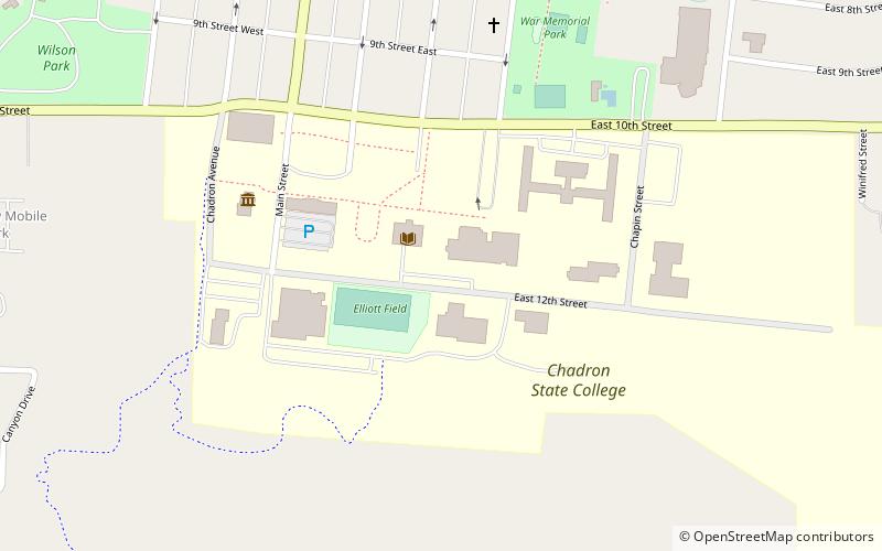 Chadron State College location map