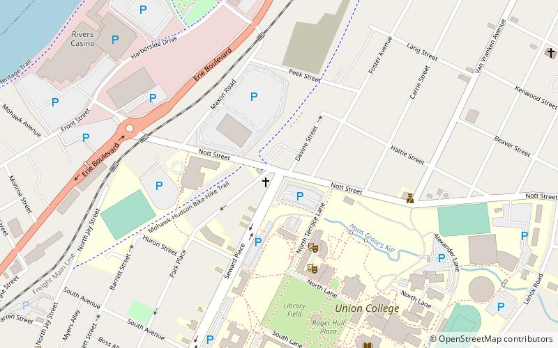 Nott Street School location map